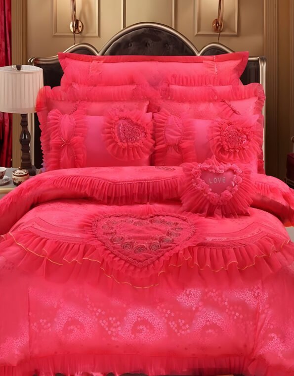 🔥 Premium Red Bedding Set
