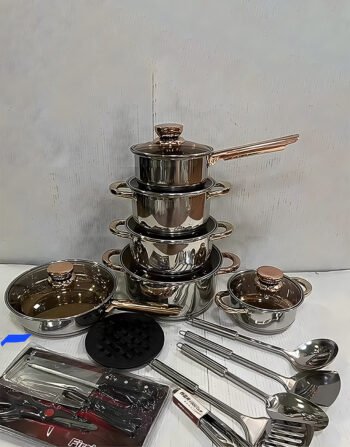 Superior Polished Aluminium Cookware Set – Heavy-Duty, Long-Lasting Kitchen Essentials for Home & Professional Use