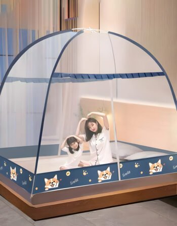 Dark Blue Mosquito Net