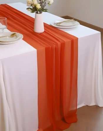 Luxury Orange Table Runner