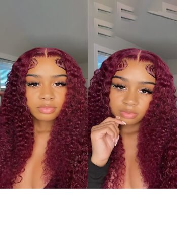 Burgundy Color Human Hair Wig