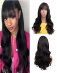 Black Color Human Hair Wig