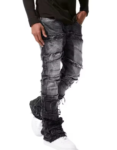 Mens Black Buggy Jeans  Pent