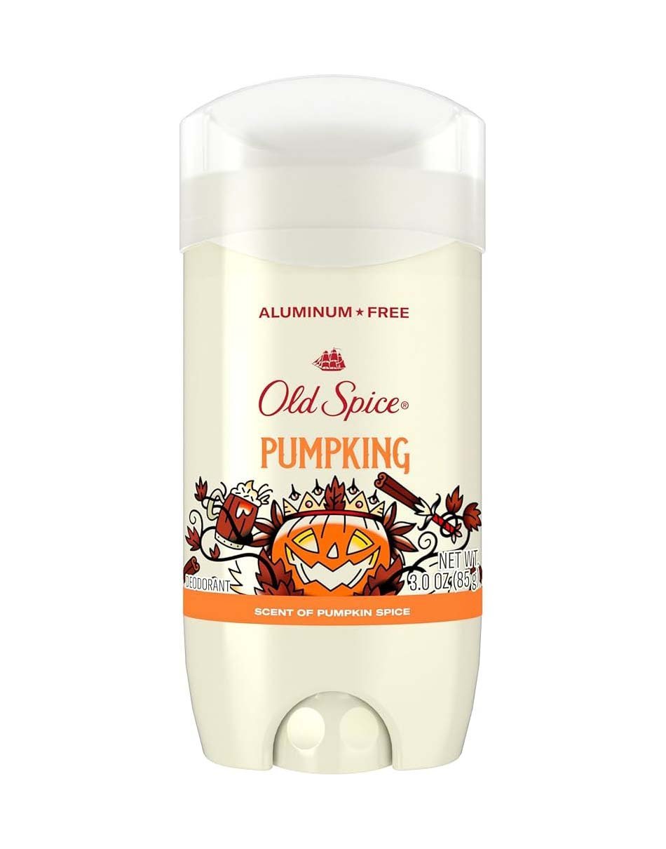 Old Spice Aluminum Free Deodorant for Men, Holidudes Limited Edition, 24/7 Holiday Freshness, Odor Protection, Stocking Stuffer, PumpKing Pumpkin Spice Scent, 3.0 oz
