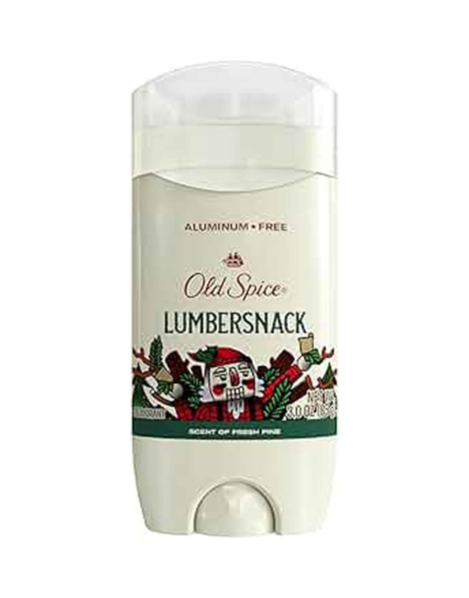 Old Spice 3 Pack Aluminum Free Deodorant for Men, Holidudes Limited Edition, 24/7 Holiday Freshness, Odor Protection, Stocking Stuffer, Lumbersnack with Fresh Pine Scent, 3.0 OZ