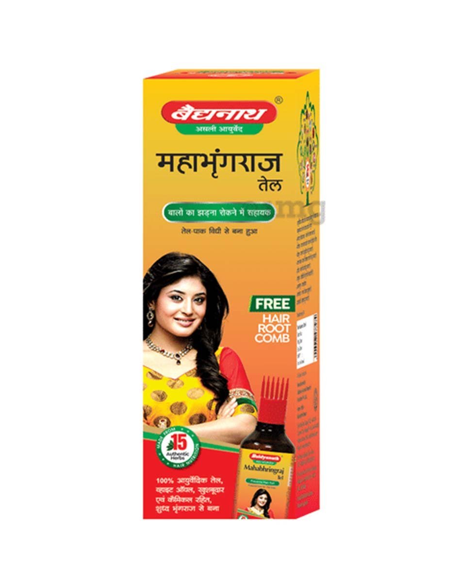BAIDYANATH AYURVED Asli Ayurved Mahabhringraj Tel I For Hair Growth I Anti Dandruff I 100Ml Pack Of 2